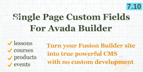 Custom Fields Element for Avada Builder