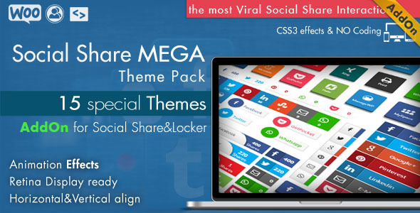 Social Share Mega Theme Pack - WordPress