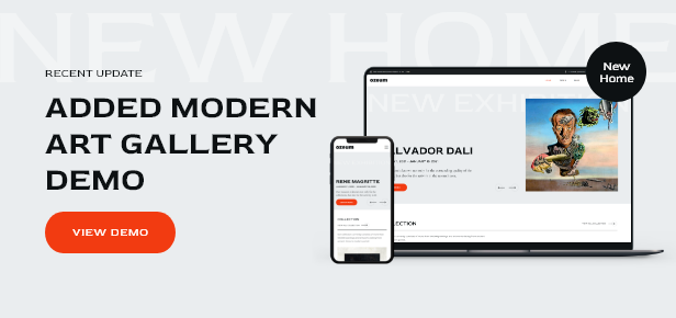 Modern Art Gallery Homepage