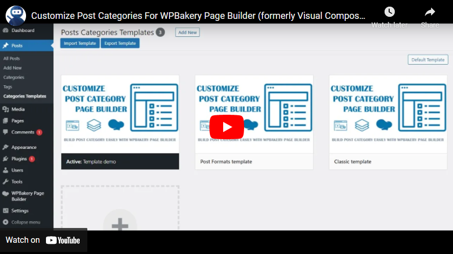 Customize Post Categories for WPBakery Page Builder - 3