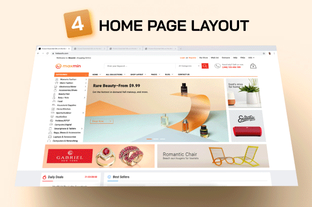 4 Homepage Layout