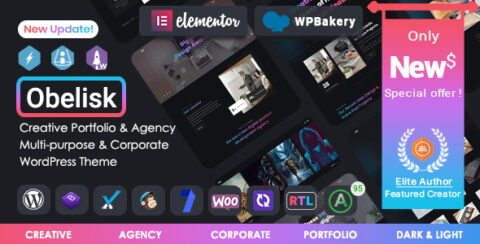 Obelisk - Agency Portfolio & Creative WordPress Theme