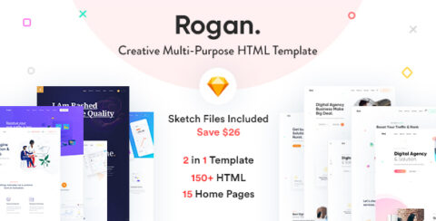 Rogan - Creative Multipurpose HTML + RTL template
