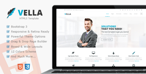 Vella - Premium Multipurpose Responsive Template