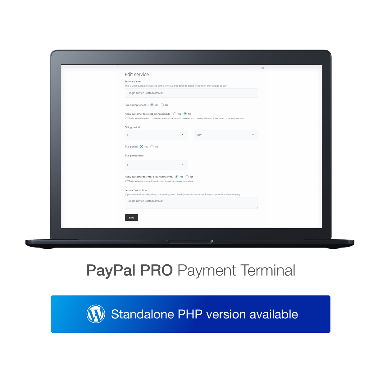 PayPal PRO Payment Terminal WordPress - 7