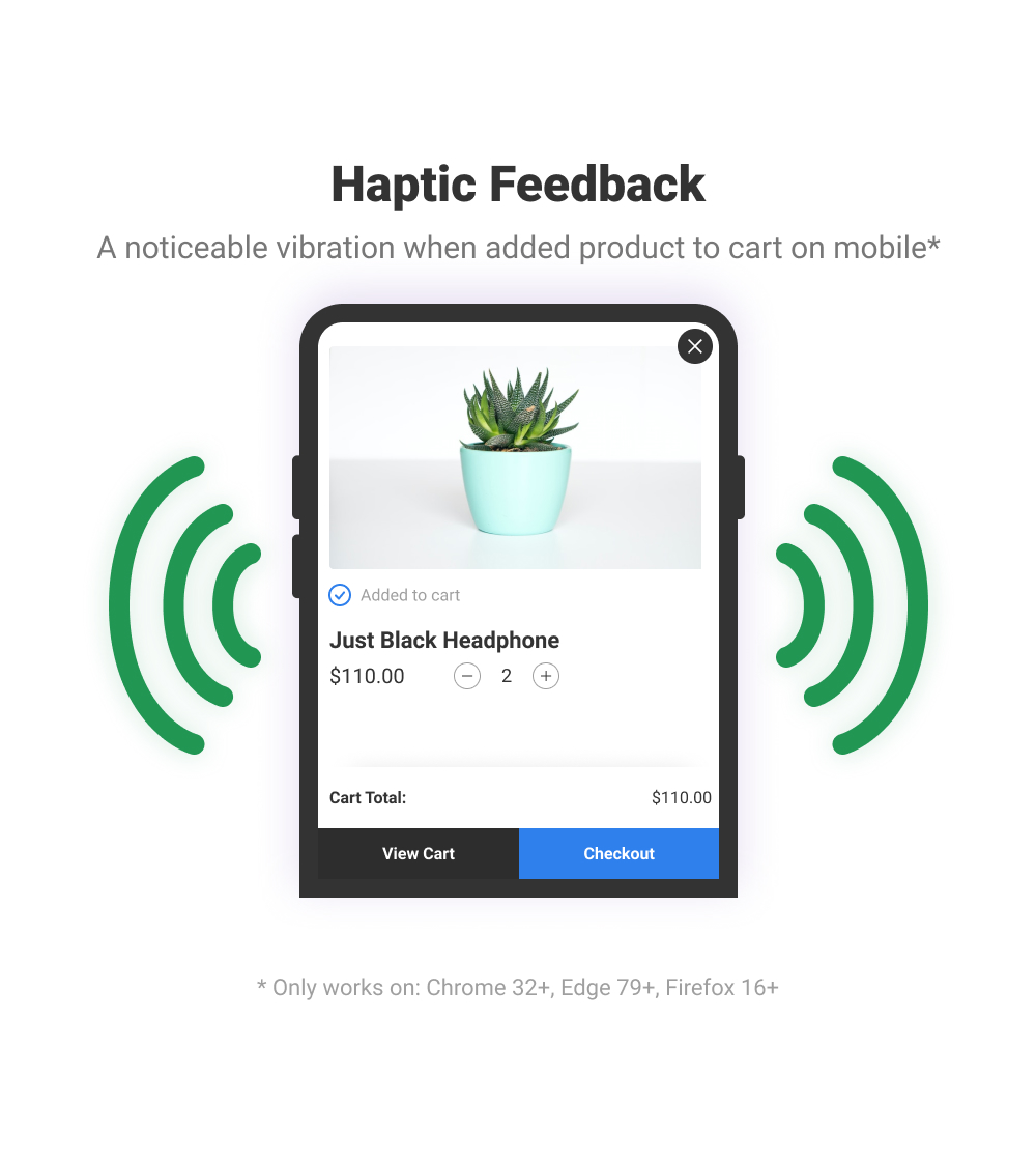WeCreativez WooCommerce Added To Cart haptic-feedback