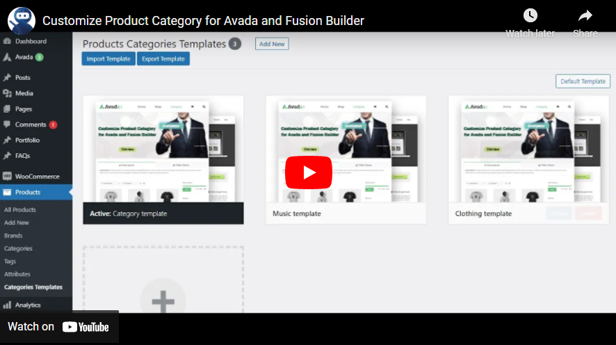 Customize Product Category for Avada and Fusion Builder - 3