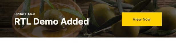 Olive Oil right-to-left RTL homepage
