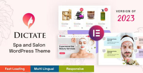Get Appointments with Dictate - Responsive Spa and Salon Theme