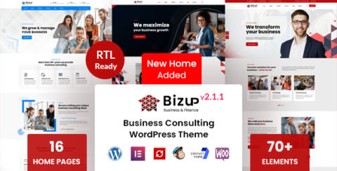 Bizup - Business Consulting WordPress Theme