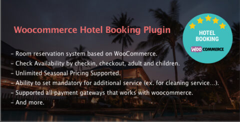 Hotel Booking - WooCommerce Hotel Booking Plugin