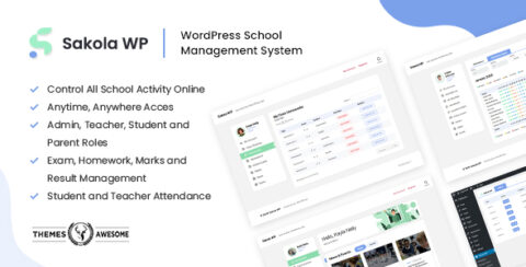 SakolaWP - WordPress School Management System