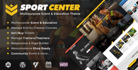 Sport Center - Multipurpose Events & Education WordPress Theme