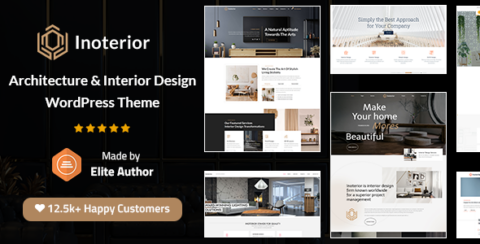 Inoterior - Architecture & Interior Designer WordPress Theme + RTL